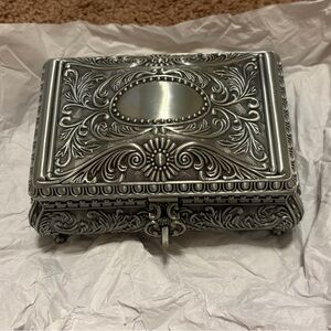 Ornate Silver Jewelry Box